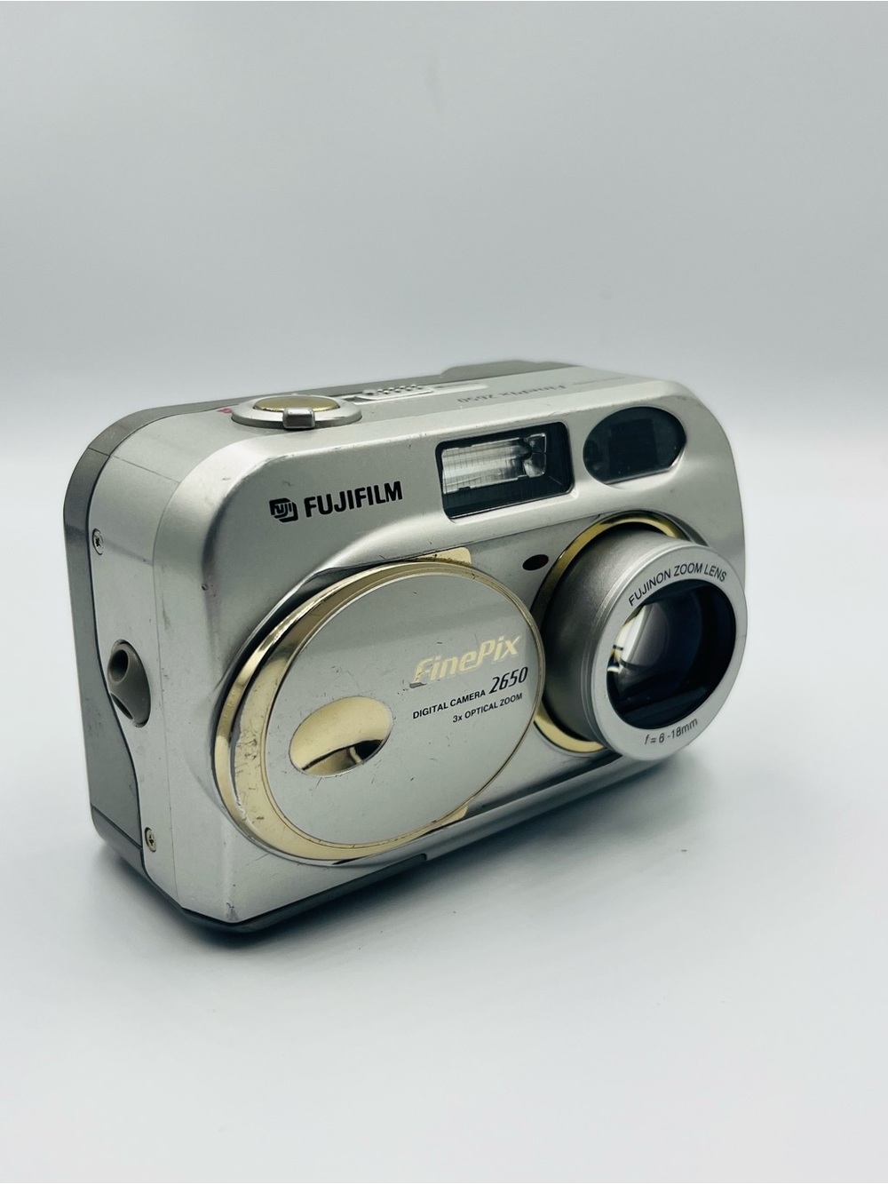 Fujifilm Silver and Gold Compact Digital Camera